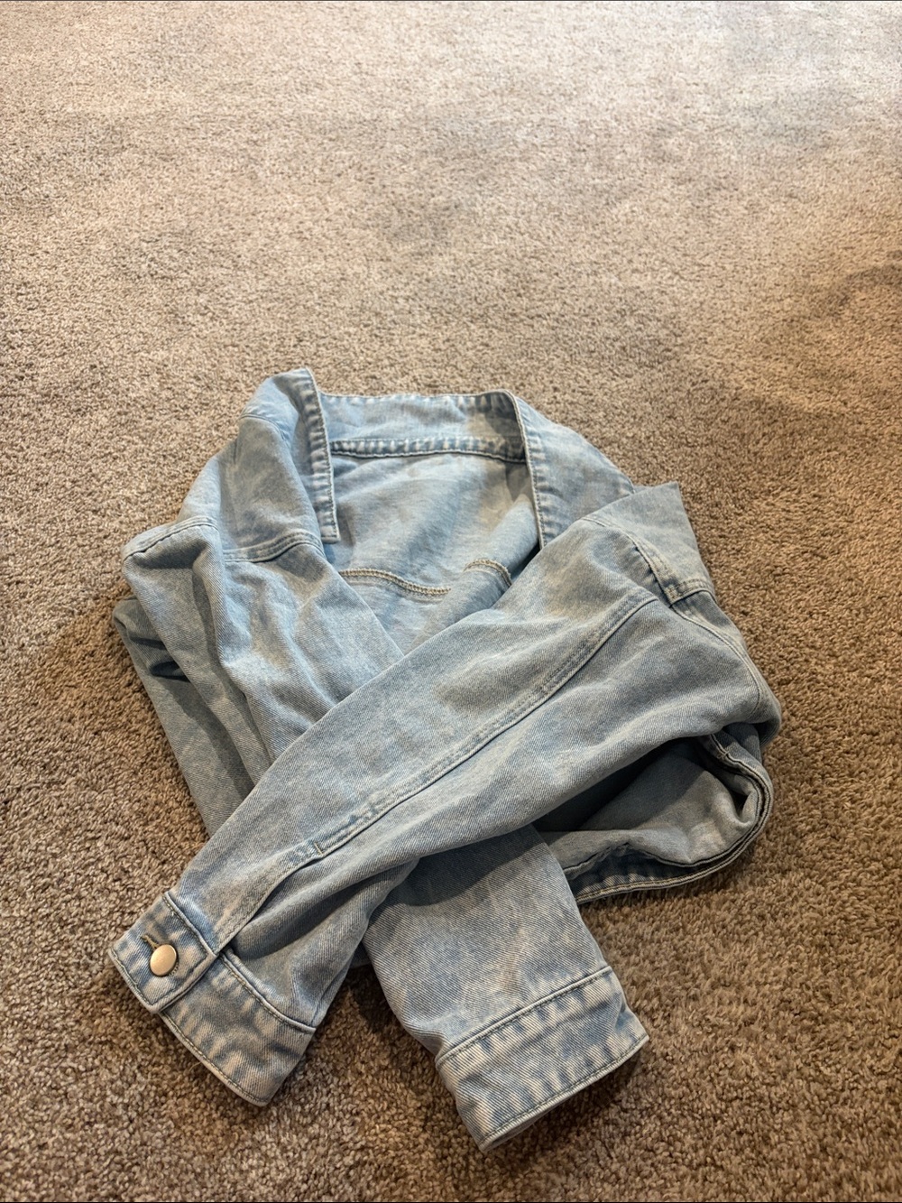 Light Blue Women’s Denim cropped Jeans Jacket